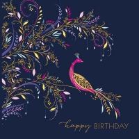 Pink Bird Birthday Card By Sara Miller London
